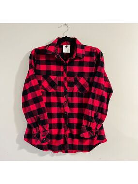 Rothco Plaid Flannel Shirt Women's Size Small Red Western Cowgirl Casual Outdoor